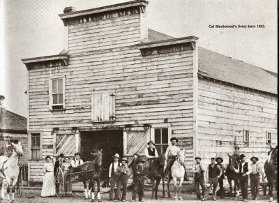Cal Blackwood´s livery barn 1902