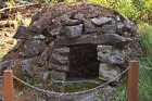 Rock oven  located just off the trail