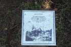 Plaque at the location of Ruth Station