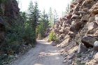 Trail between the first two trestles